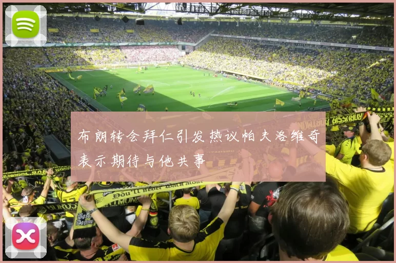 布朗转会拜仁引发热议帕夫洛维奇表示期待与他共事